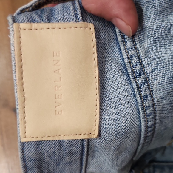Everlane Curvy 90s Cheeky Straight Jean‎ Organic Cotton Light Wash Rigid Size 26 - Picture 9 of 10